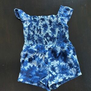 GAP Blue Tie-Dye Jumpsuit with Elasticated Fit